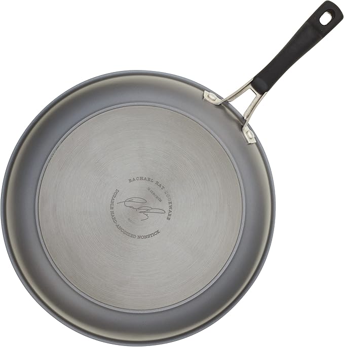 Rachael Ray Cook + Create Hard Anodized Nonstick Frying Pan/Skillet 12.5 Inch - Black