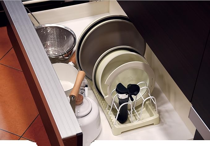 Pearl Metal Storage Cookware Storage Rack for Drawers Tortino HC-699