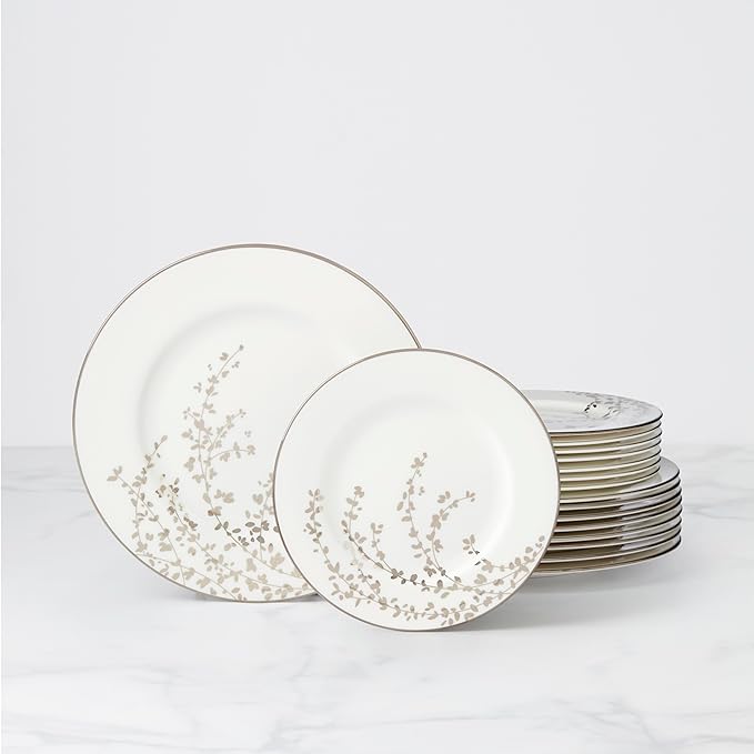 Kate Spade New York Gardner Street Platinum Dinner Plate 1.50 LB