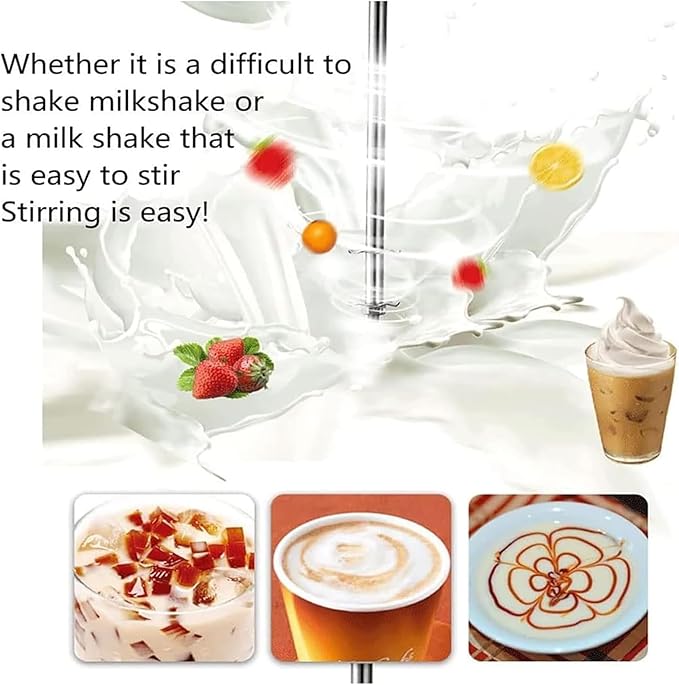 180W Commercial Milk Shake Machine 18000 Rpm/min Portable Milkshake Mixer 2 Gear Speed Adjustable/360° Uniform Stirring for Bars Cold Drink Shops