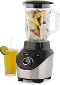 Universal 1500 Peak Watt Turbo Elite Max Blender 71oz - 9-cup / 2.1 Liter Glass Pitcher 3 Speed Settings with Powerful 6 Stainless Steel Blades Premium Blender for Smoothies Domestic Use