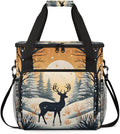 Abstract Elk Coffee Maker Carrying Bag Artistic Elk Travel Storage Bag Compatible with K-Mini or K-Mini Plus Single Serve Coffee Brewer Carrying Case with Multiple Pockets &amp Shoulder Strap