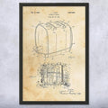 Radiant Control Toaster Patent Framed Print (11x14) Kitchen Art Cooking Gift Toaster Blueprint Restaurant Decor Culinary Gift