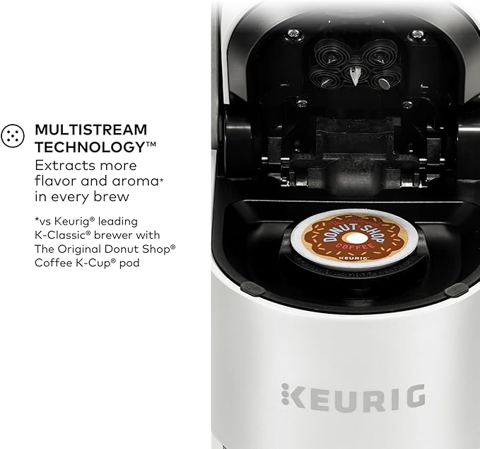 Keurig K-Supreme Single Serve K-Cup Pod Coffee Maker MultiStream Technology 4 Brew Sizes 66oz Dual-Position Removable Reservoir White