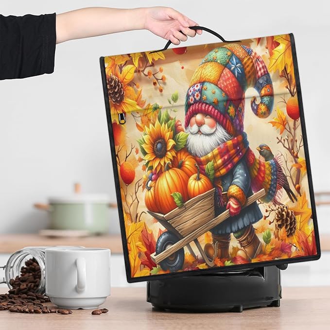 cfpolar Kitchen Aid Mixer Cover Compatible with 6-8 Quarts Sunflower Pumpkin Gnome Stand Mixer Cover Kitchen Aid Mixers Accessories Appliance Organizer Bag Dust Covers with Zipper Pocket