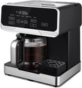 2-in-1 Programmable Coffee Maker 12-Cup Pot &amp Single-Serve Pod Black