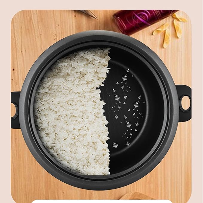 Electric Rice Cooker &amp Steamer - Rice Cooker 1.8L (10 Cup) Keep Warm Function Removable Non Stick Bowl Easy to Clean Steamer Basket Measuring Cup &amp Spoon Inc Energy Saving(3L)