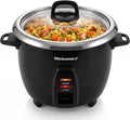 Elite Gourmet ERC2010B Electric Rice Cooker with Stainless Steel Inner Pot Makes Soups Stews Porridge's Grains and Cereals 10 cups cooked (5 Cups uncooked) Black