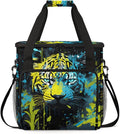 Tiger Coffee Maker Carrying Bag Oil Painting Tiger Travel Storage Bag Compatible with K-Mini or K-Mini Plus Single Serve Coffee Brewer Carrying Case with Multiple Pockets &amp Shoulder Strap