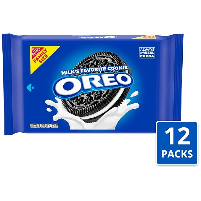 OREO Chocolate Sandwich Cookies Family Size 12 - 18.12 oz Packs