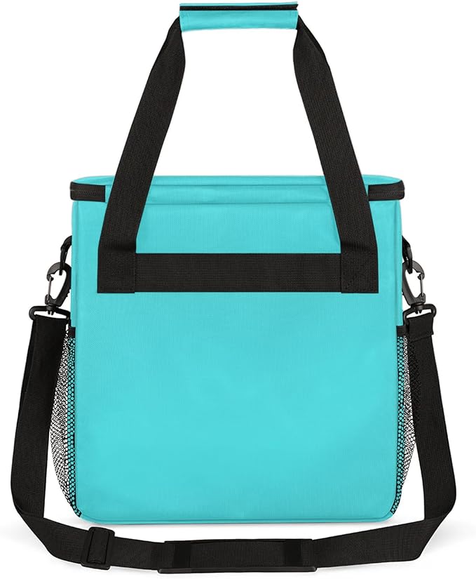 Cyan Coffee Maker Carrying Bag Waterproof Insulated Leakproof Cooler Bag Portable Storage Tote Bag Organizer With Shoulder Strap