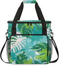 Plant - Leaves Coffee Maker Carrying Bag Portable Travel Storage Tote Bag Compatible with K-Mini or K-Mini Plus Single Serve Coffee Brewer Carrying Case with Multiple Pockets &amp Shoulder Strap