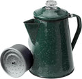 GSI Outdoors Percolator Coffee Pot | Enamelware Campfire Coffee Boiler Kettle for Outdoor Camping Cookware Cabin RV Kitchen Hunting &amp Backpacking