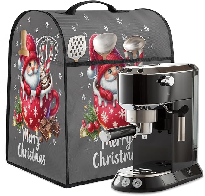 cfpolar Kitchen Aid Mixer Cover Compatible with 6-8 Quarts Christmas Dwarf Candy Cane Stand Mixer Cover Kitchen Aid Mixers Accessories Appliance Organizer Bag Dust Covers with Zipper Pocket