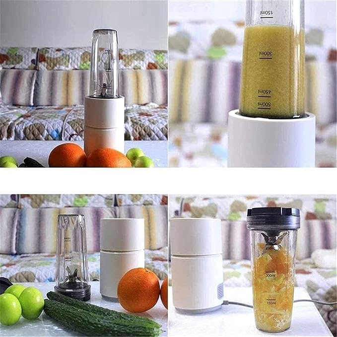 Personal Countertop Blender - Portable Blender for Milkshake Fruit Vegetables Drinks Smoothie Small Mini Food Blenders Processor Shake Mixer Maker with 1 * 450ML Travel Cup