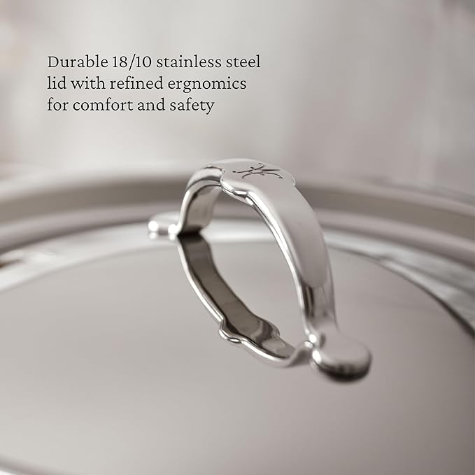Hestan TITUM Fusion 10-Piece Nonstick Cookware Set Double Impact Stainless Steel Base &amp Aluminum Body Induction Compatible Made without PFOAs