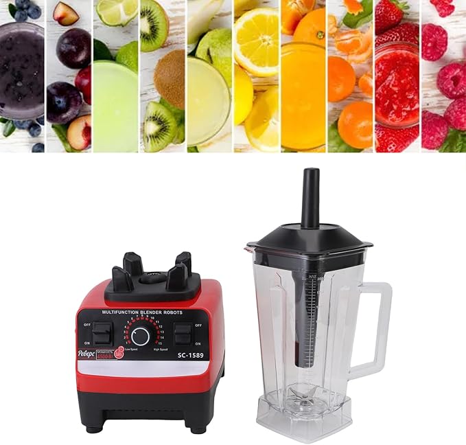ciciglow Professional Blender Multifunctional Kitchen Countertop Blender with 2 Cups for Shakes Mixing Grinding Juicing