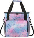 Glitter Coffee Maker Carrying Bag Blue Star Portable Travel Storage Tote Bag Compatible with K-Mini or K-Mini Plus Single Serve Coffee Brewer Carrying Case with Multiple Pockets &amp Shoulder Strap