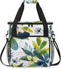 Lush Flowers Coffee Maker Carrying Bag Portable Travel Storage Tote Bag Compatible with K-Mini or K-Mini Plus Single Serve Coffee Brewer Carrying Case with Multiple Pockets &amp Shoulder Strap