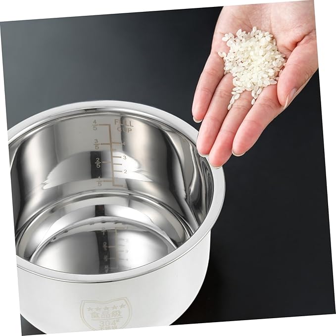 IMIKEYA Rice Cooker Replace Liner Cuckoo Cooker Inner Pot Stainless Steel Practical Design