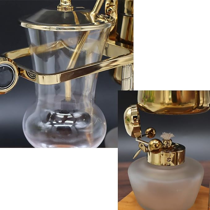 Luxury Balancing Siphon Coffee Maker/BrewerBalance Syphon Coffee Maker Double ColumnEasy to Clean Permanent Filter and Water RetainerA