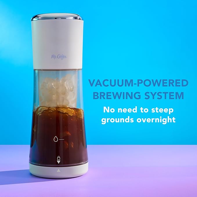 Mr. Coffee® Express Cold Brew Coffee Maker 10-Minute Cold Brew Coffee Machine Oat Milk