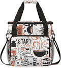 Coffee Maker Travel Bag Compatible with K-Mini or K-Mini Plus Single Serve Coffee Brewer Carrying Case with Multiple Pockets for K-Cup Pods Storage Bag With Shoulder Strap