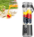 16 oz. Portable Electric Blender with Leak Proof Lid and Easy Sip Spout Mini Citrus Juicer Perfect for Smoothies Cordless USB-C Rechargeable Dishwasher Safe Parts (Black)