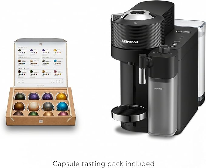 Nespresso Vertuo Lattissima Coffee and Espresso Maker by De'Longhi Matte Black &amp Glossy