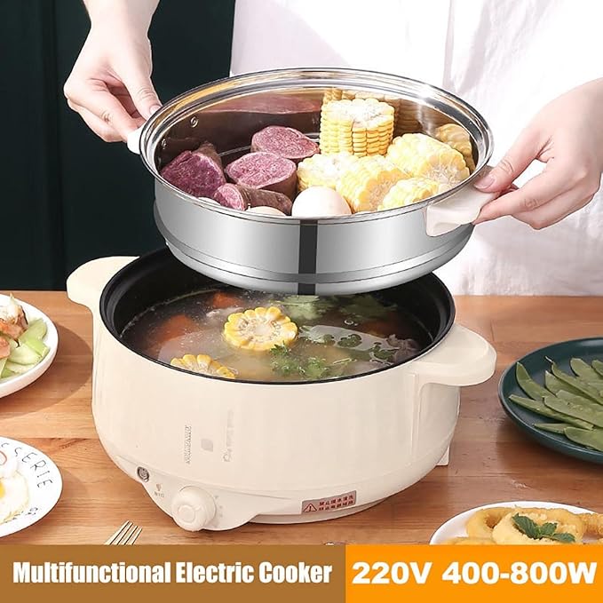 Multi-Function Electric Cooker Non-Stick Multicooker - 1.7L - 2.7L Electric Cooker for Travel School Home 400W-1000W2.2L