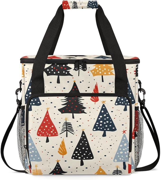Cartoon Tree Coffee Maker Carrying Bag Magical Tree Travel Storage Bag Compatible with K-Mini or K-Mini Plus Single Serve Coffee Brewer Carrying Case with Multiple Pockets &amp Shoulder Strap