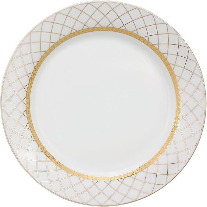 Lorren Home Trends 57-Piece Porcelain Dinnerware Set Beatrice Service for 8