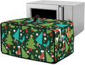 Doojoayie Christmas Tree Toaster Cover 4 Slice Decorative Toaster Oven Cover for Holiday Home Decor Universal Fit Kitchen Appliance Covers with Top Handle Belt Easy to Storange