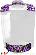 Decal Style Vinyl Skin compatible with Keurig K40 Elite Coffee Makers Floral Pattern Purple (COFFEE MAKER NOT INCLUDED)