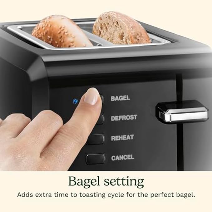 Cuisinart CPT-122BK 2-Slice Compact Plastic ToasterBlack(Pack of 4)