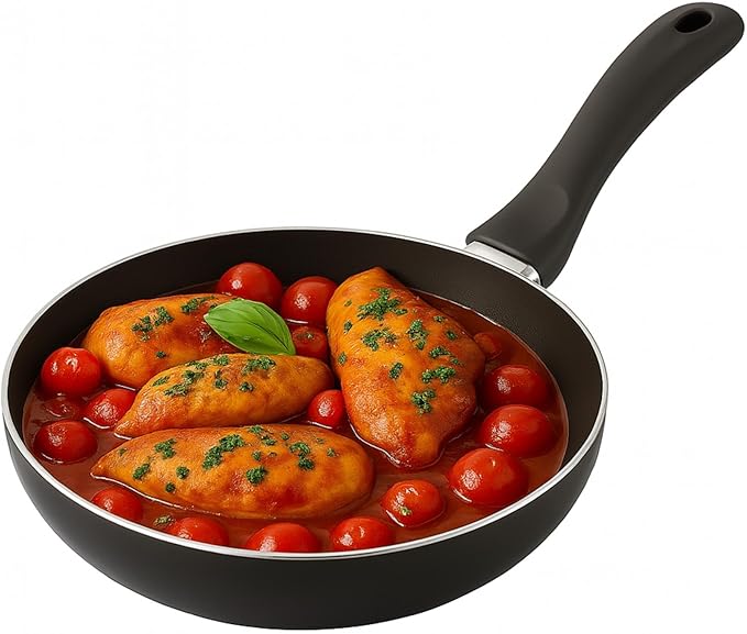 Well Home Set of 4 Pans Diameter 16 Diameter 20 Diameter 24 Diameter 28 cm Made of Pressed Aluminium in Metallic Grey