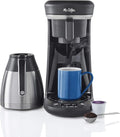 Mr. Coffee Coffee Maker Programmable Coffee Machine for Single Serve or Carafe Coffee 10 Cups Black