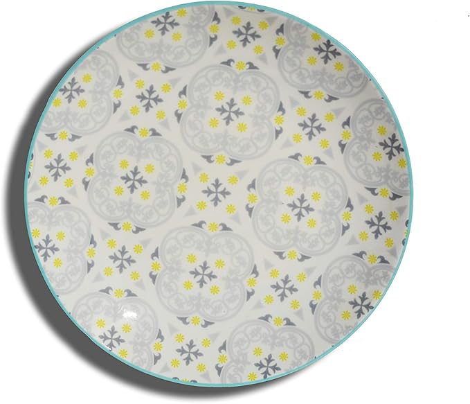 Earthenware 30 Pieces Dinner Set in Glaze Decal French Floral Design