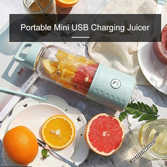 Portable Blender Smoothie Blenders Personal Size Blender USB Rechargeable Smoothies and Juicer Cup 4000mAh Rechargable Battery