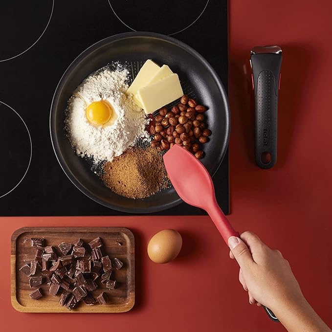 Tefal Ingenio Unlimited ON Pots &amp Pans Set 8 Pieces Stackable Removable Handle Space Saving Non-Stick Induction Black L3959053