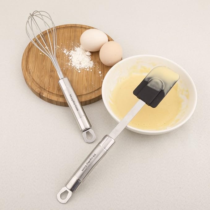 Cooking Utensil Set 11 PCS Stainless Steel Kitchen Utensil Set Nonstick Kitchen Gadgets Cookware Set with Spatula