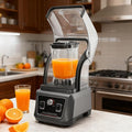 Commercial Blender with Shield Multifunction Blender with Adjustable Speed 67 Oz Large Capacity 2200W Countertop Blender for Shakes Soy Milk Vegetable Juices