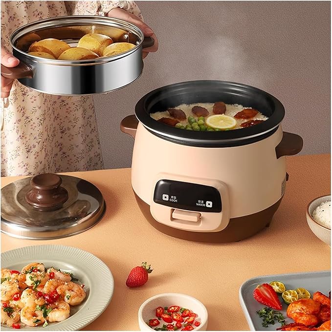 Mini Rice Cooker Commercial Rice Cooker 3L Multi-Functional Small Rice Cooker For 1-3 People Cooking