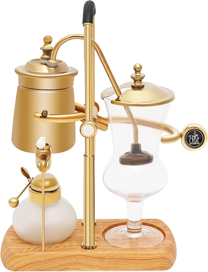 Belgium Royal Family Balance Syphon 400ML/13.53Oz Unique Gravity Vintage Siphon Coffee Maker Vacuum Brewing System