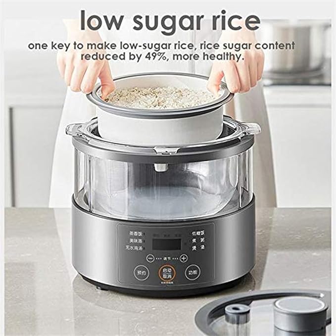 Steam Rice Cooker 3.0L Household Multifunction Electric Cooking Machine no Coating Bookable Low Sugar Rice Cooker