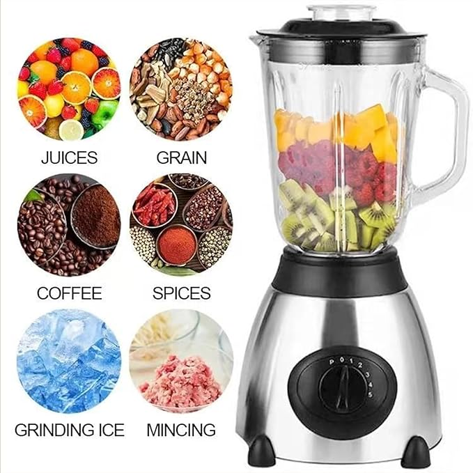 Blender For Smoothies -18.5 * 38cm Countertop Blenders To-go Cup | Food Processor Seasoning Maker | Food Blender | Ice Crushing Fruits Self-Cleaning Speed Adjustable