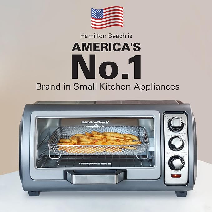 Hamilton Beach 700W Blender and 6 Slice Toaster Oven Bundle - Puree Crush Ice Blender and Bake Broil Toaster with Easy Reach Door