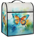 Kitchen Aid Mixer Cover Watercolor Butterfly Animal Stand Mixer Cover Compatible with 6-8 Quarts Stand Mixers Dust Covers with Zipper Pocket Foldable Washable Kitchen Aid Organizer Bag