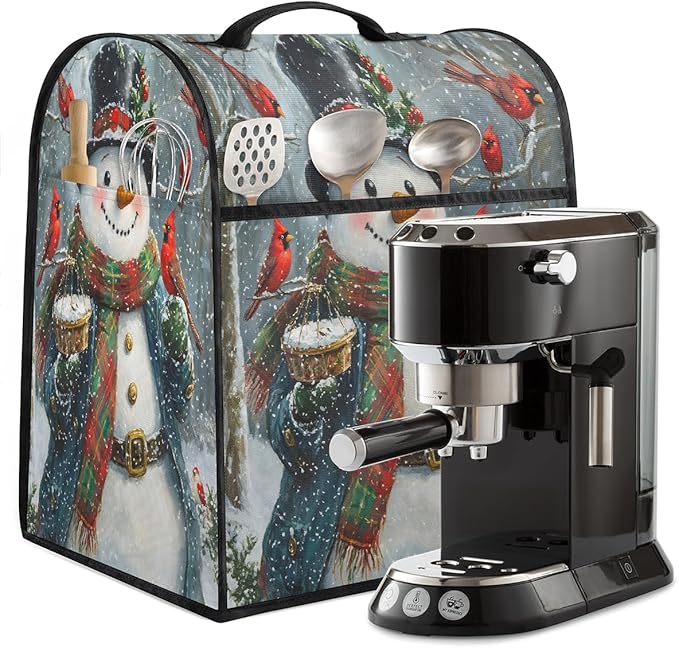 cfpolar Kitchen Aid Mixer Cover Compatible with 6-8 Quarts Snowman Cardinal Xmas Stand Mixer Cover Kitchen Aid Mixers Accessories Appliance Organizer Bag Dust Covers with Zipper Pocket