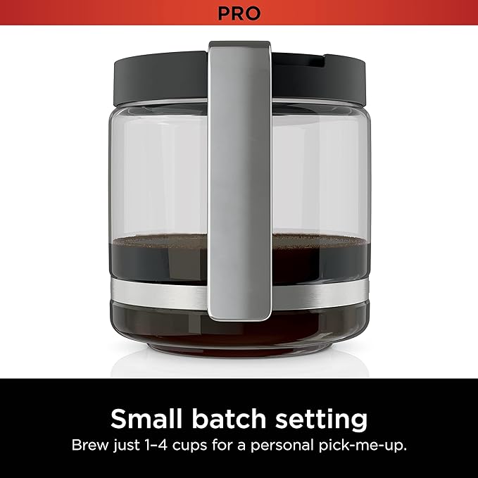 Ninja Programmable XL 14-Cup Coffee Maker PRO with Permanent Filter 2 Brew Styles Classic &amp Rich Delay Brew Freshness Timer &amp Keep Warm Dishwasher Safe Copper DCM201CP